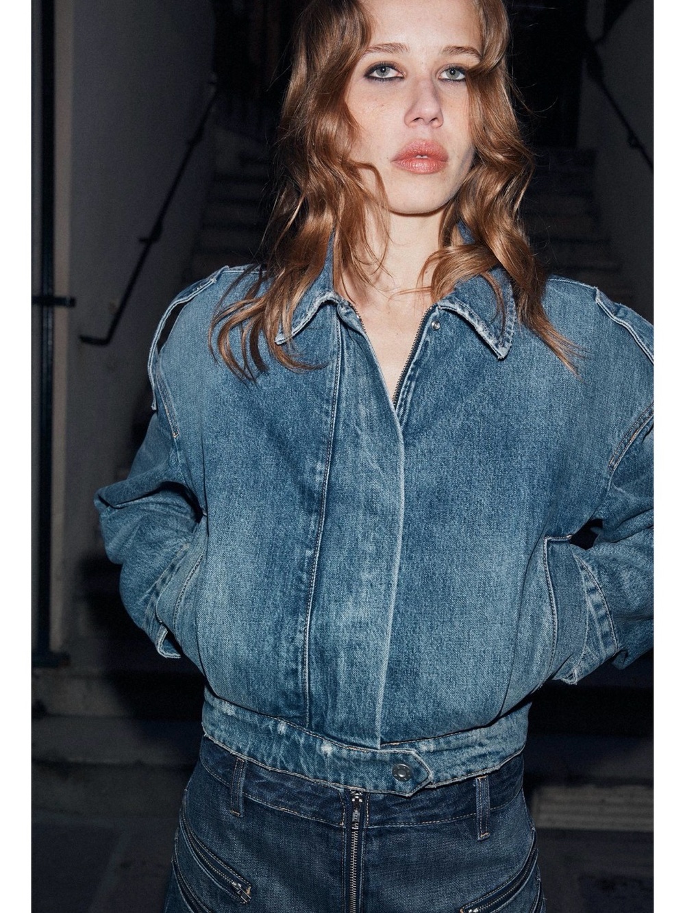 Zara Blue Denim Women’s Jeans Jacket - Picture 2 of 6